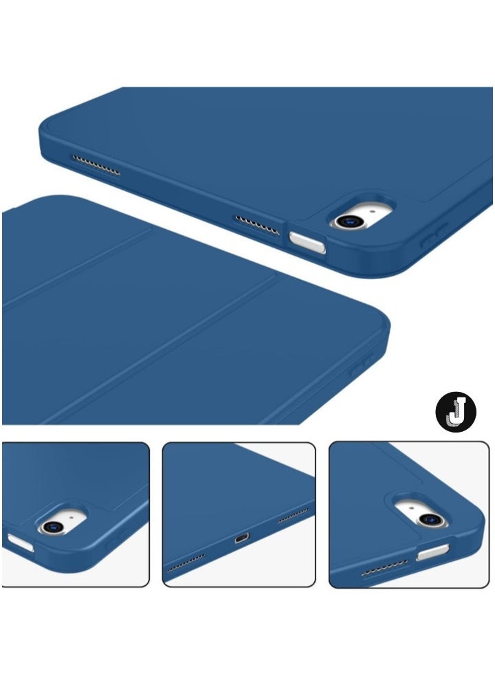 JAJEEK "iPad 10th Generation Case (10.9 Inch, 2022) – Smart Case with Pencil Holder, Soft TPU Back, Auto Wake/Sleep Support – Navy Blue" - Image 5