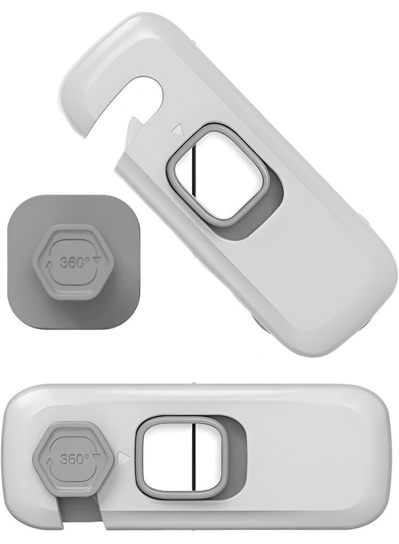 (1 Pcs) Furniture Safety Locks for Kids, Child Safety Lock for Fridge, Drawers, Cupboard, Cabinet, Window Safety Multifunction Accessories Buckle Lock for Baby and Toddlers (Assorted Color) - Image 2