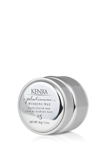 Kenra Professional Platinum Working Wax 15 | Matte Finish Styler | Provides Medium, Flexible Hold | Non-Greasy | Crème-Based Formula To Texturize & Mold Styles | All Hair Types | 1.4 fl. Oz - Image 1