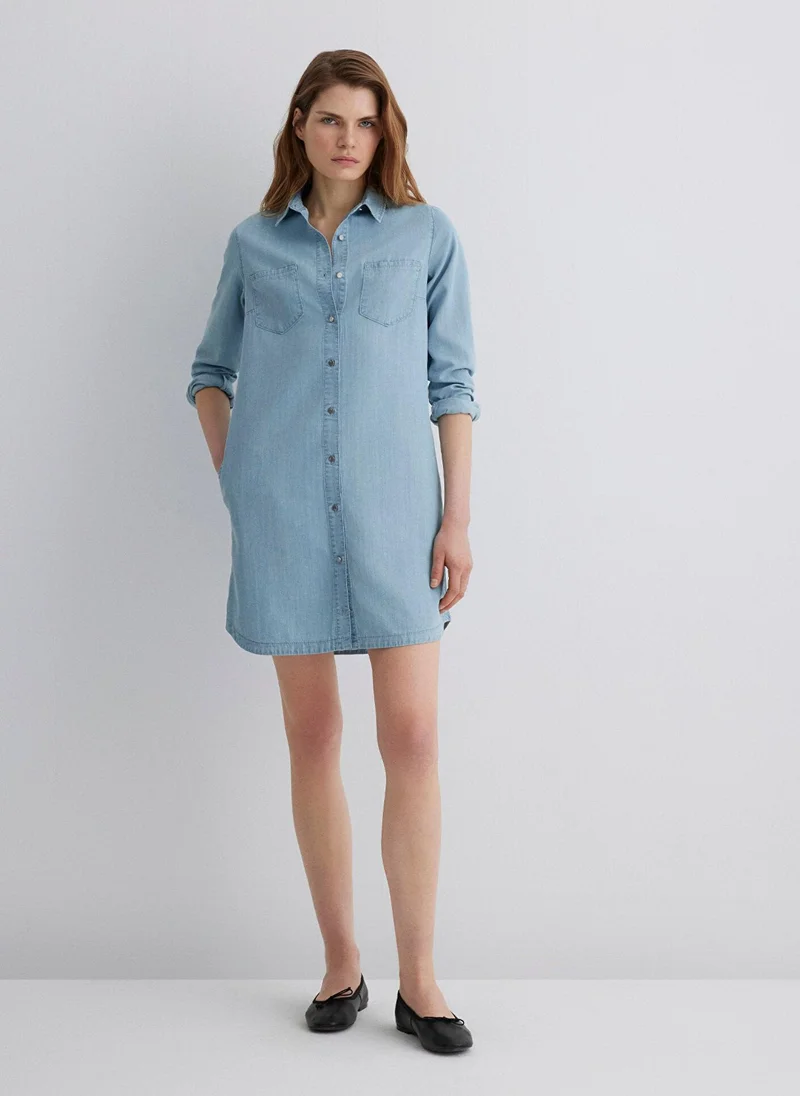 MAVI Liz Light Blue Gold Premium Jean Dress