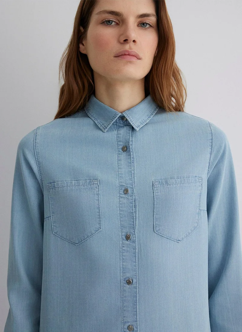 MAVI Liz Light Blue Gold Premium Jean Dress