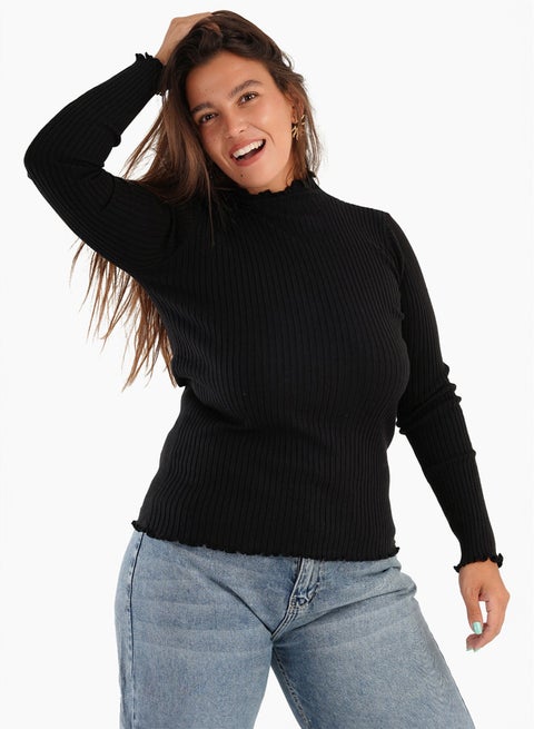 Basic High Collar Pullover