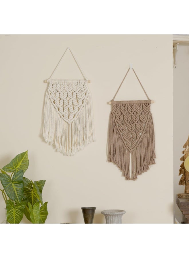 انتيكيانو مكرمية صغيرة للتعليق على الحائط بتصميم بوهيمي - Image 5