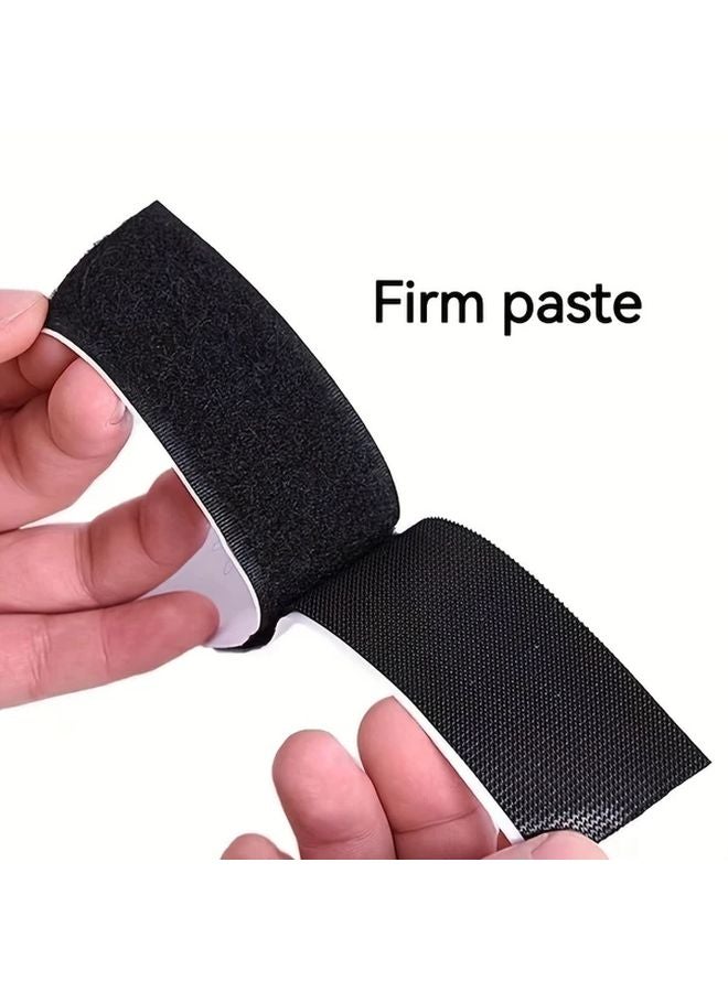 شريط أبيض من الخطاف والحلقة بعرض 2 سم مع ظهر إسفنجي لتنظيم مكتب المكتب - Image 2