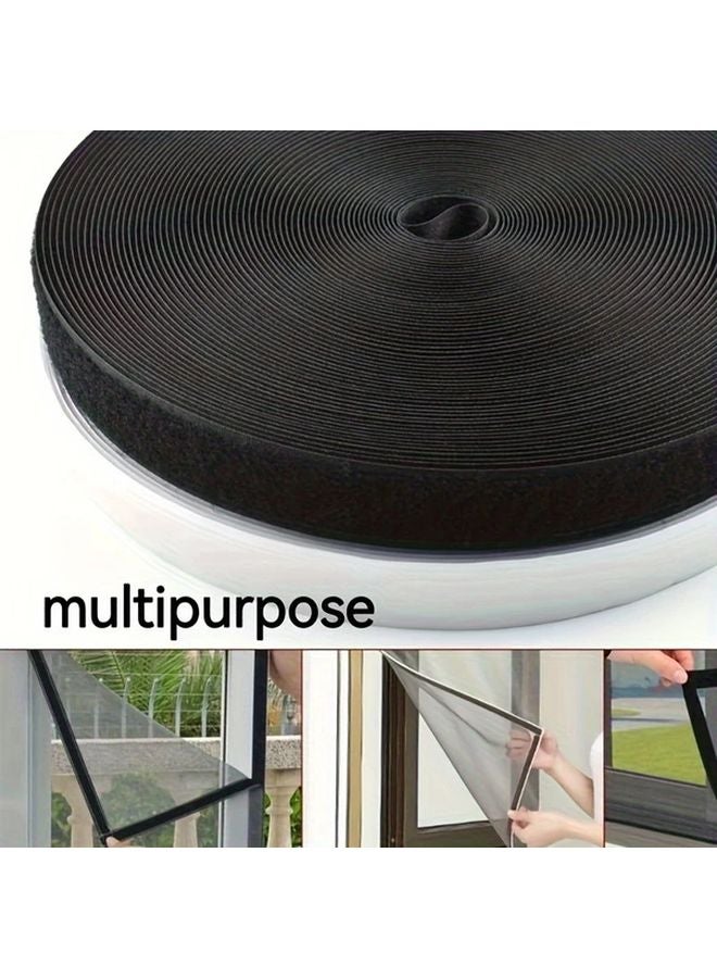 شريط أبيض من الخطاف والحلقة بعرض 2 سم مع ظهر إسفنجي لتنظيم مكتب المكتب - Image 5