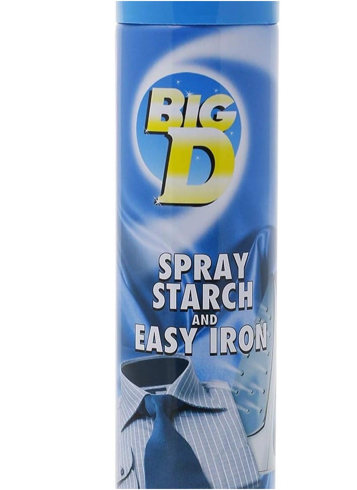 BIG D - Big D Starch – 500ml, Quick & Easy Ironing, Crisp Finish, Silicone Formula for Smooth Gliding - Image 1