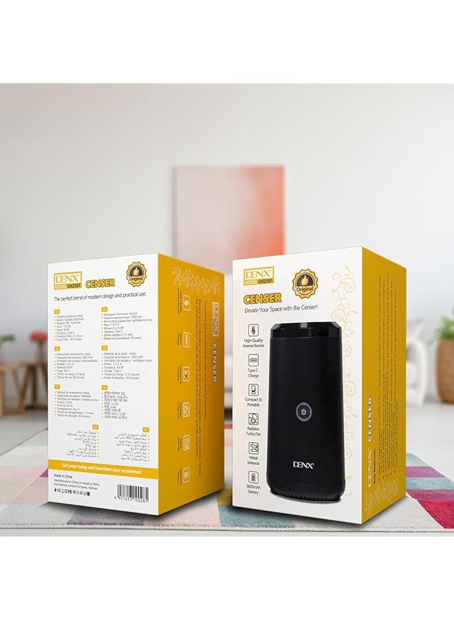 دينكس مبخرة باللونين الأسود والأبيض - Image 4