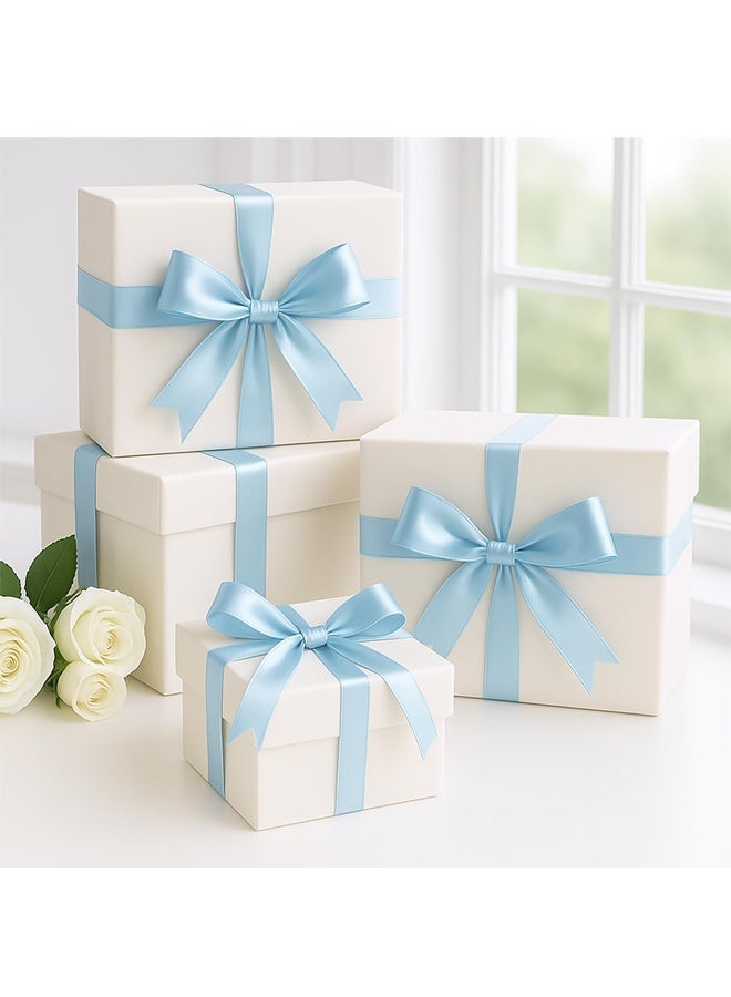 Baby Blue Satin Ribbons 25mm, Gift Wrap Ribbon for Gift Wrapping, Wedding Car, Christmas Craft, 22m - Image 4