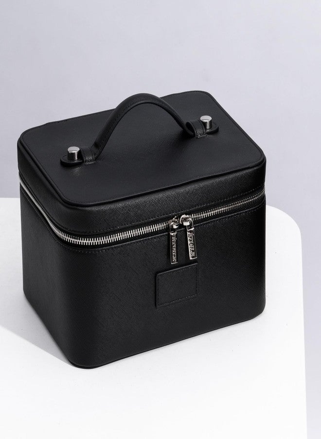 ETOILE - Vanity Case Black - Stylish Travel Makeup Bag Organizer with Dividers - Image 2