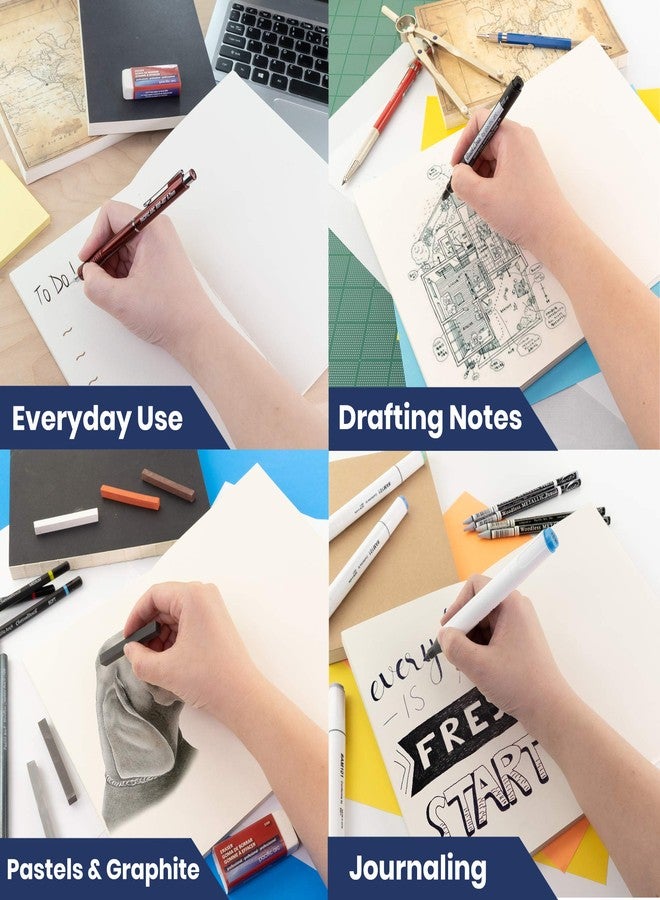 Pacific Arc دفتر رسم Pacific Arc LayFlat - 5.5 × 8.25 بوصة - دفتر ملاحظات أسود فارغ، 64 ورقة، ورق سميك 100 جرام/م²… - Image 4