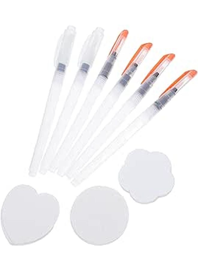 3D Foam Texture Painting Paper Kit Round Flower And Heart Shape DIY Craft For Kids - Image 1