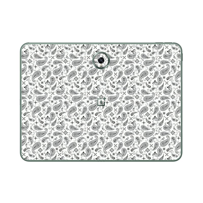Capes Tablet Skins for OnePlus Pad (OPD2203) | Ultra-Thin Protective Film | Anti-Scratch Vinyl Decal Skin | Not Case/Cover (White Paisley, Back Skin) - Image 1