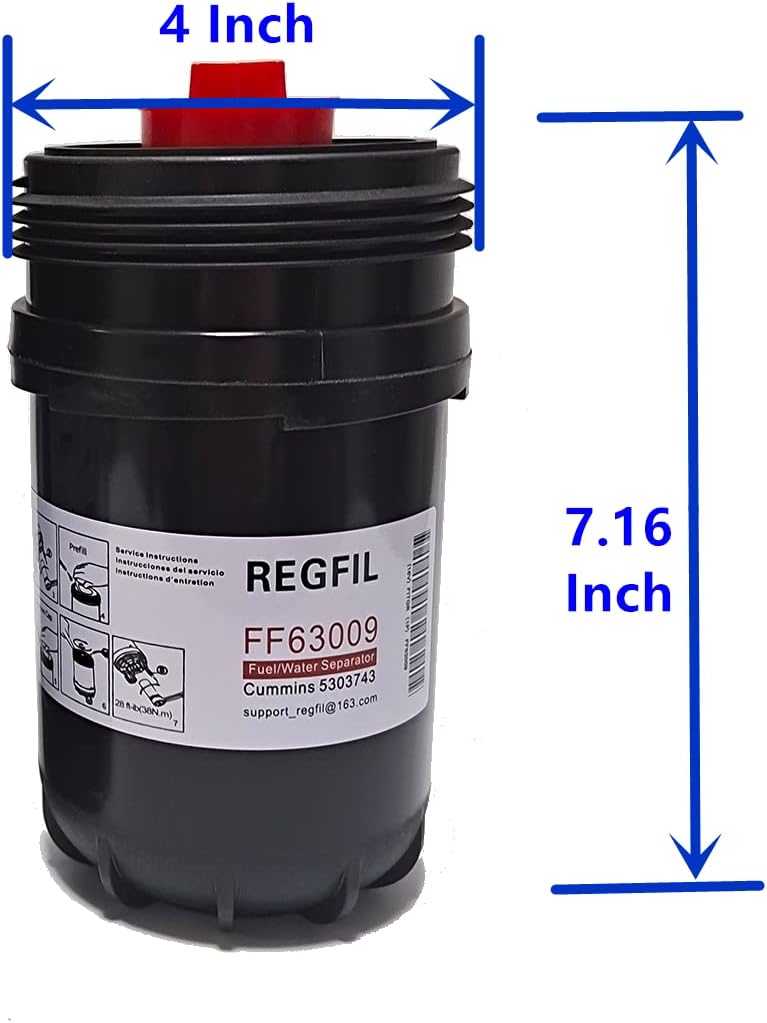 REGFIL Fleetguard Fuel Filter/Water Separator - Replaces 5319680 5308722 5303743 FF63054NN for Cummins Wirtgen W100CFI W120CFI QSB6 - Image 5