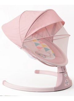 babyhug Babyhug Electric Rocker with 5-Point Harness and Remote, Vibrations, Mosquito Net, Music, 0 Months+, 71.5 x 61.5 x 71.5 cm  - Image 2