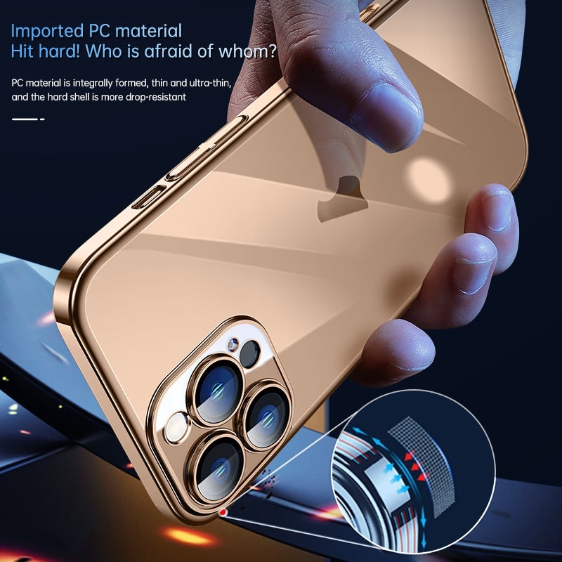 HuHa Protective Cover For iPhone 16 SULADA JINGJIA Series Lens Protector Hard PC Phone Case(Blue) - Image 2