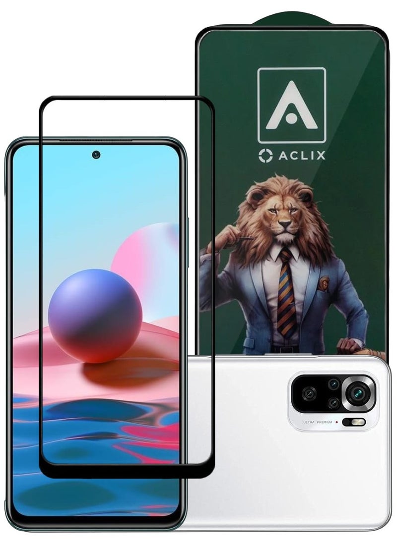 ACLIX Antistatic ESD Dustproof Premium Quality High Definition Tempered Glass Screen Protector Designed For Xiaomi Redmi Note  10 - Image 1