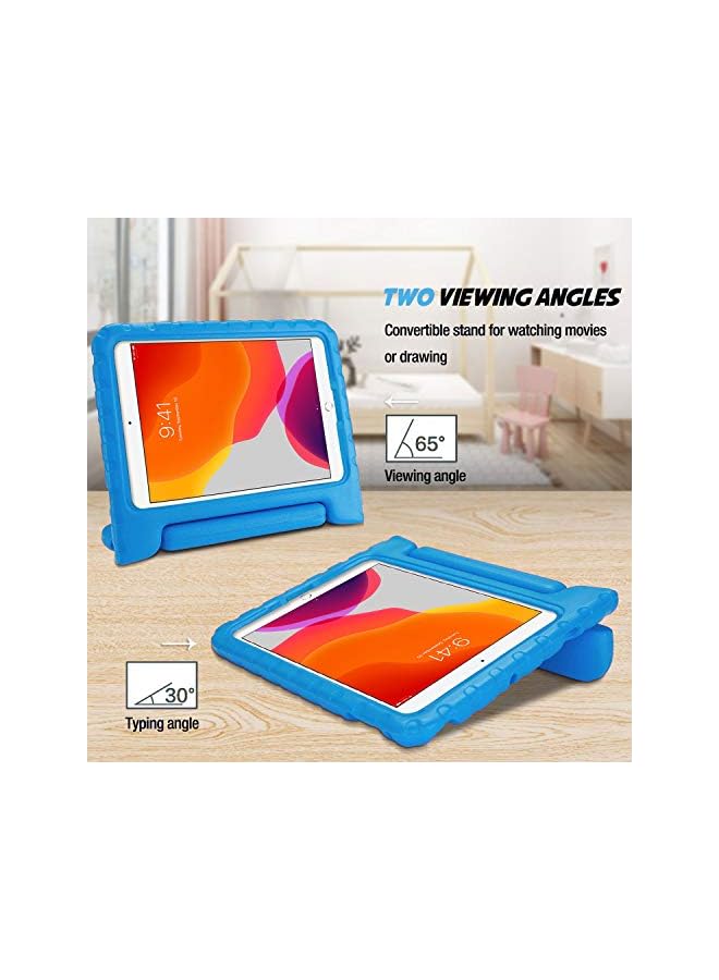 Procases Kids Case For Ipad 10.2 9Th Gen 2021 / 8Th Gen 2020 / 7Th Gen 2019 / Ipad Air 10.5" 2019 / Ipad Pro 10.5, Shockproof Convertible Handle Stand Cover Light Weight Kids Friendly Case -Blue - Image 4