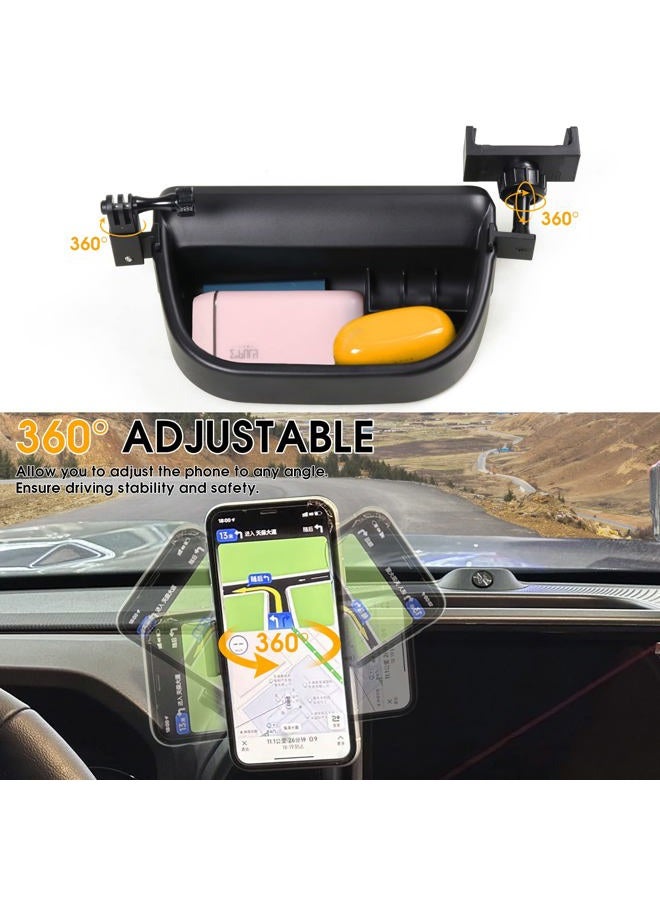 BESTAOO Dash Phone Holder Mount for Ford Bronco Sport 2021 2022 2023 Accessories, Dashboard Center Console Dash Storage Tray Cell Phone Holder and Camera Mount - Image 5