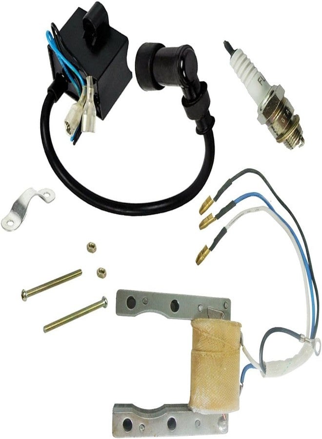COEFEPIY CDI Ignition Coil Motorized Bicycle Magneto Coil Spark Plug for 2 Stroke 48cc 49cc 66cc 80cc Engine Bike Motors - Image 2