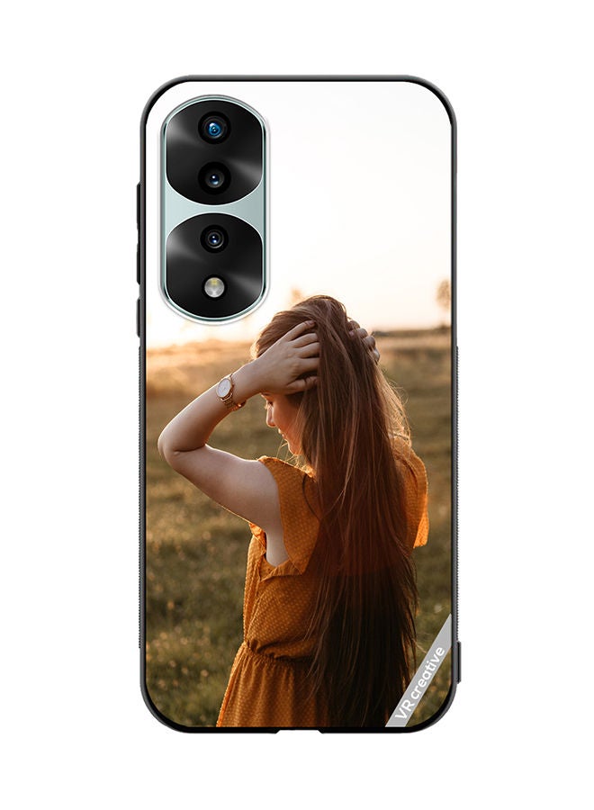 VR CREATIVE Protective Case Cover For Honor 70 Pro plus Sunset Girl Design Multicolour - Image 1