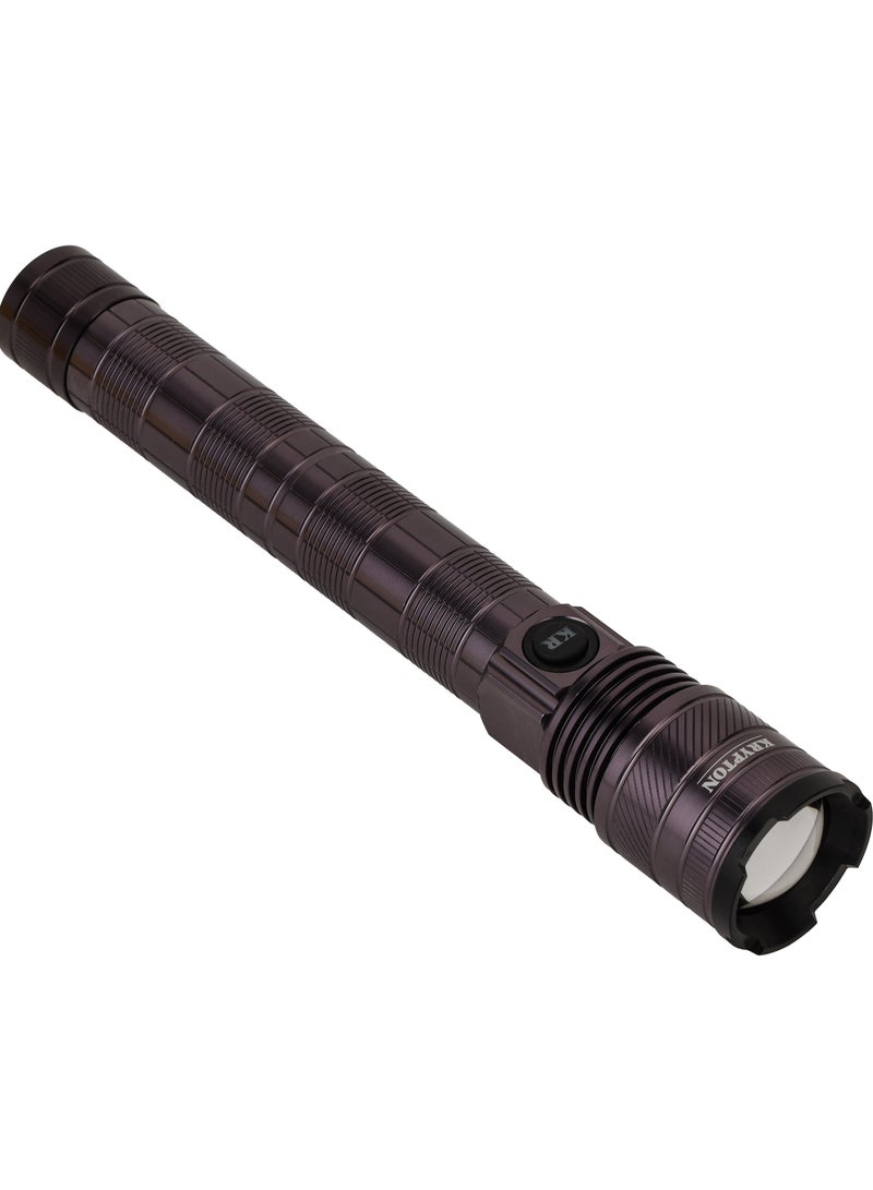 KRYPTON Rechargeable LED Flashlight, KNFL5160 - Lighting Source-T6 Led, 4 Hours Working - Image 3
