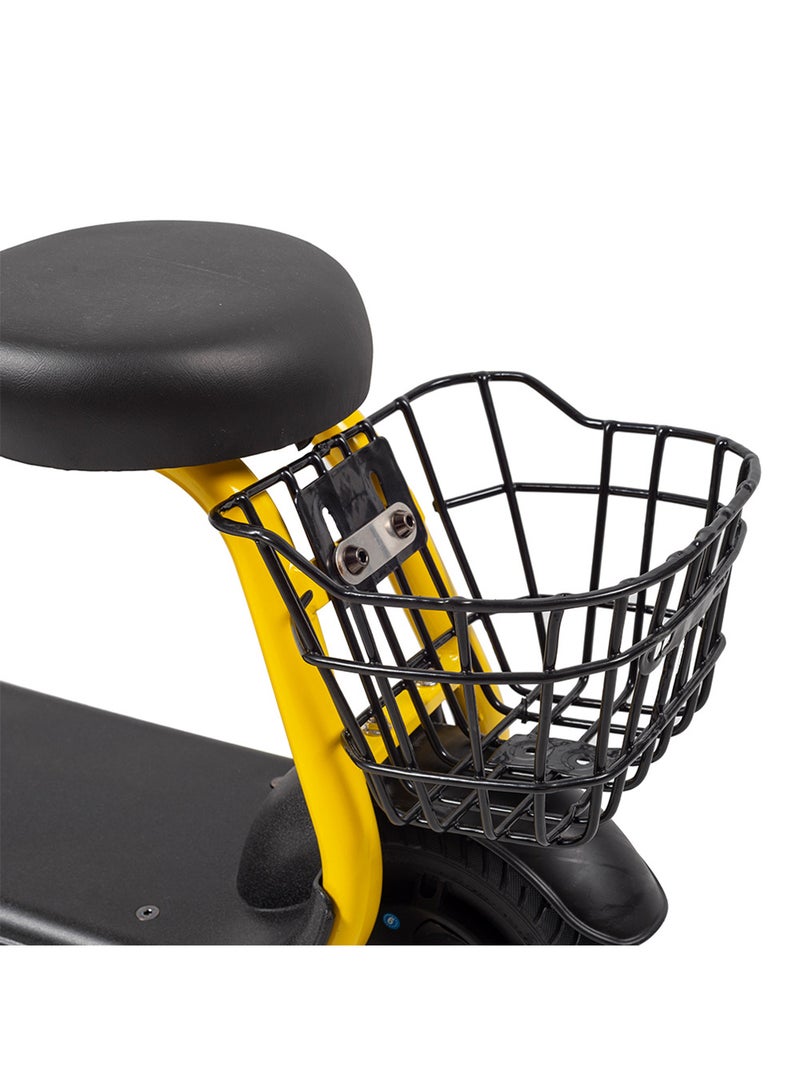 Bebi سكوتر كهربائي للأطفال من عمر 5 سنوات فما فوق، للأولاد والبنات، طاقة عالية 36 فولت 4.4 أمبير، أقصى حمولة 80 كيلوغرام، مع دعامة، مثالي للمدرسة والحرم الجامعي وركوب الحديقة، أصفر - Image 5