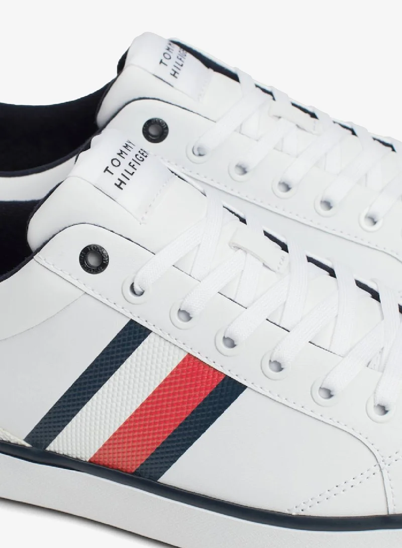 TOMMY HILFIGER Leather Signature Tape Fine Cleat Sneakers
