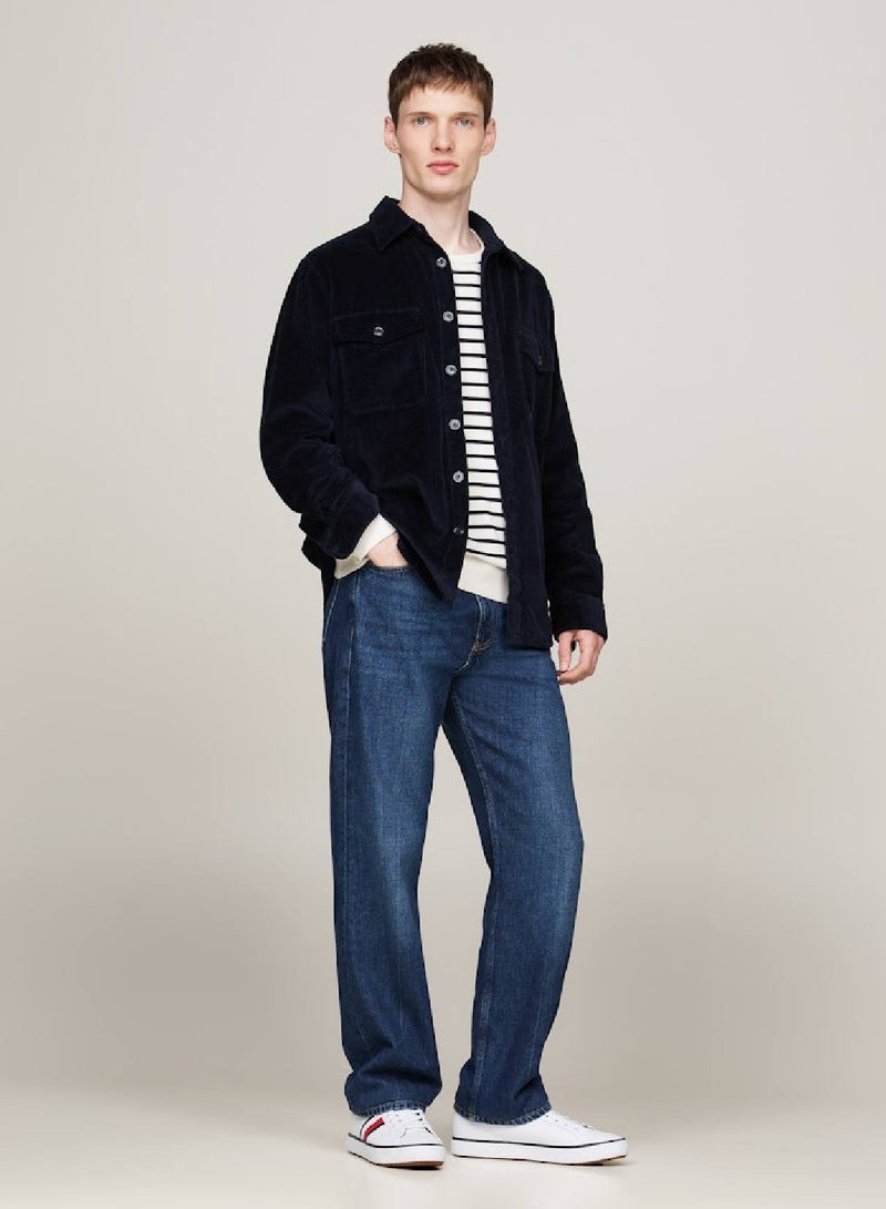 TOMMY HILFIGER Leather Signature Tape Fine Cleat Sneakers - Image 4