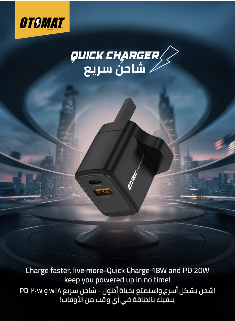 38W Dual Port PD and QC Fast Charger (20W Type-C PD and 18W QC) – The Innovative SIC Tech - pzsku/ZF388C8AC7CBBF855AE05Z/45/_/1737286854/bc791a4c-8023-4a61-bf69-e5644d472cd0