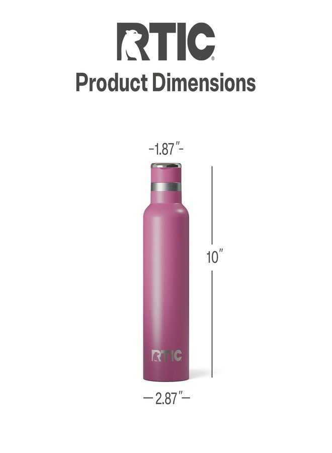 RTIC 20oz Journey Water Bottle Ceramic Lined Metal Stainless Steel Vacuum Insulated, BPA Free, Reusable, for Water, Hot and Cold Drinks, Travel, Sports, Camping, Orchid - Image 4