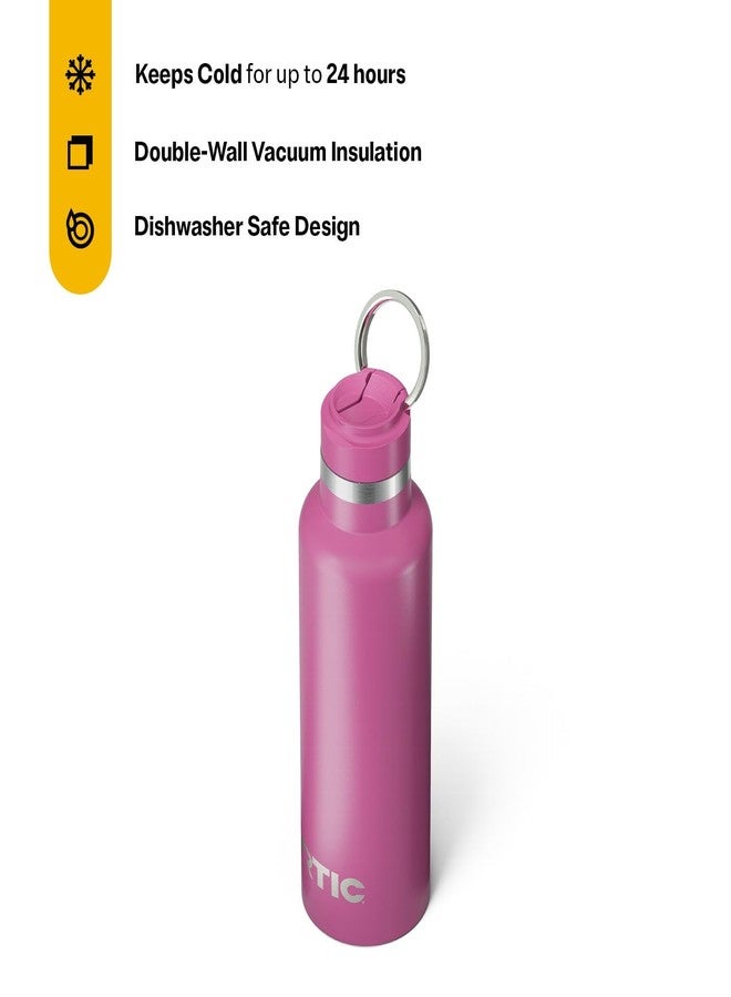 RTIC 20oz Journey Water Bottle Ceramic Lined Metal Stainless Steel Vacuum Insulated, BPA Free, Reusable, for Water, Hot and Cold Drinks, Travel, Sports, Camping, Orchid - Image 2