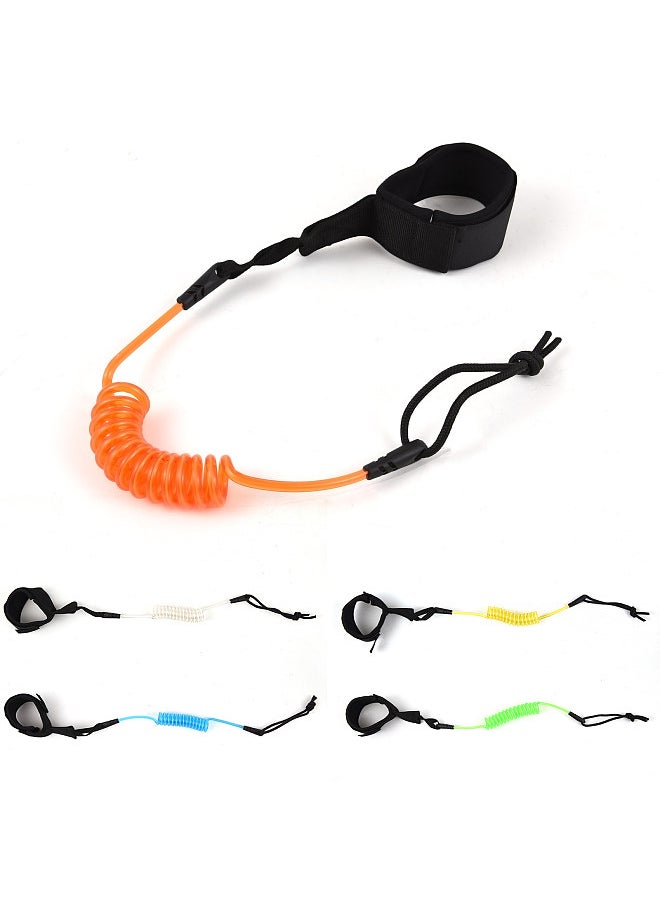 Generic 1.2m/ 4ft Surfboard Leash Coiled Sup Leash Leg Rope Elastic Safety Outdoor SUP Strap  - Image 2