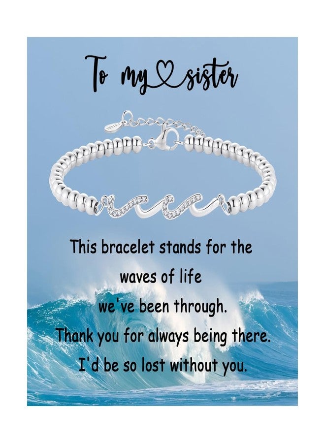 BABORI Sister Birthday Gifts, Sister Bracelet Gifts Wave Bracelet - Image 1
