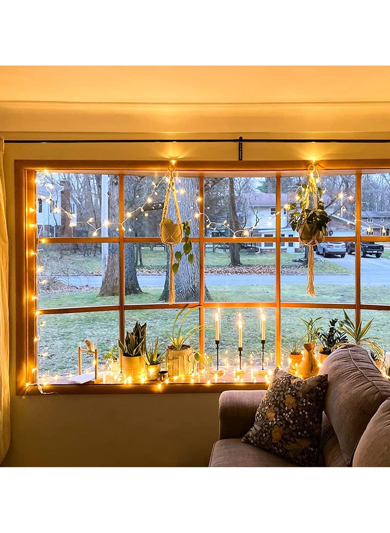 ماركة غير محددة أضواء رمضان LED الفاخرة  (10 متر)- أضواء زينة مقاومة للماء للاستخدام الداخلي والخارجي مع 8 أوضاع - أضواء وميض دافئة بيضاء لحفلات الزفاف، الحفلات، الحدائق وديكور العطلات  - Image 5