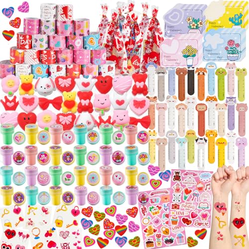 WESAYEE 24 Pack Valentines Day Gifts for Kids Classmates Exchange Gift Valentines Goodie Bags Stuffers for Classroom Valentines Day Kids Prizes Party Favors Bulk for Rewards for School Students - Image 1