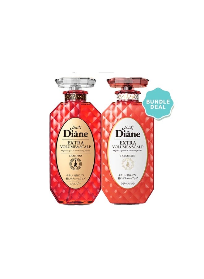 MOIST DIANE Perfect Beauty Extra Volume & Scalp Shampoo + Conditioner 450ml[Bundle Deal]