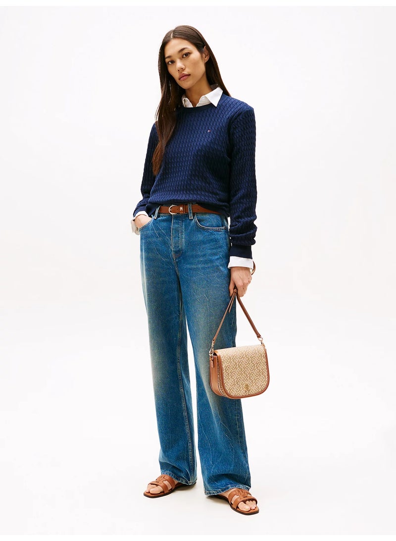 Tommy Hilfiger Plus TH Monoplay Crossbody Saddle Bag - Image 5
