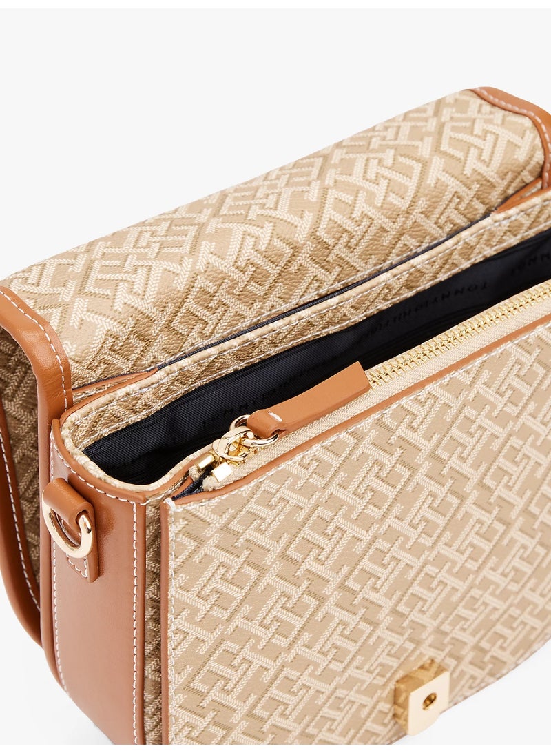 Tommy Hilfiger Plus TH Monoplay Crossbody Saddle Bag - Image 4