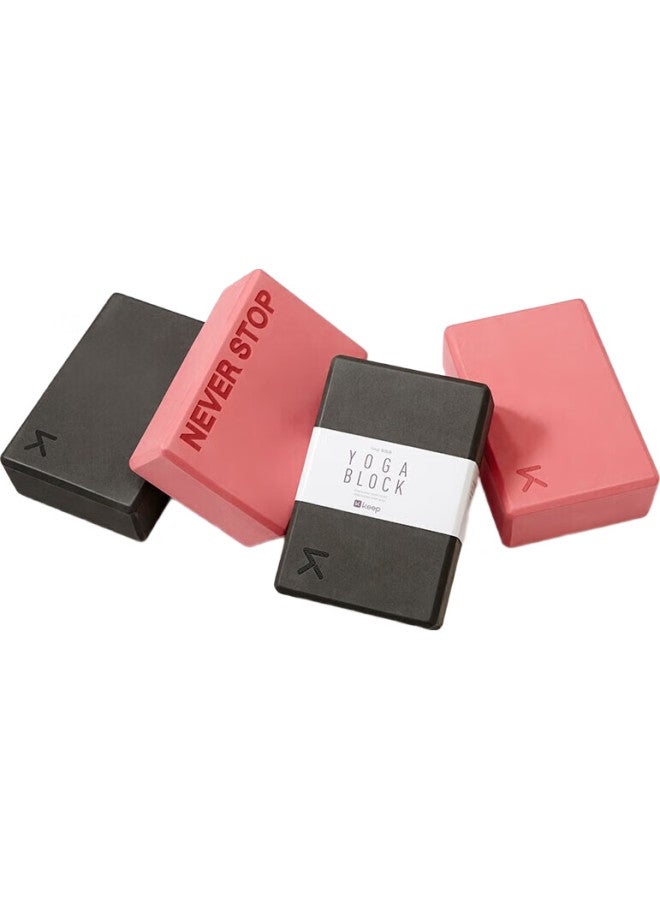 Keep Yoga Blocks, Dance Blocks, Adult And Children'S Practice Blocks, Eva Yoga Equipment, Leg Stretching Aid, Pink Sand, 2-Pack - Image 2