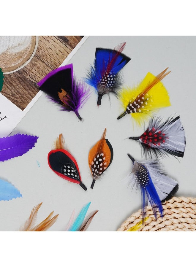 Fengek Hat Feathers For Fedora, Fengek Assorted Colorful Hat Feathers Party Accessories For Cowboy Hats, Trilby Hats - Image 4