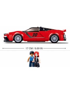 Sluban Sluban - Model Bricks Italian Red Super Car 262 Pieces - M38-B0955  - Image 4