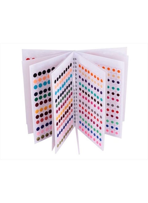 Simple Plain Round Multicolour Maroon Red Tilak Forehead Sticker kumkum with diff Sizes spiral Bindi Booklet For Women & Girls (Small Bindi Book - Total 948 bindis)