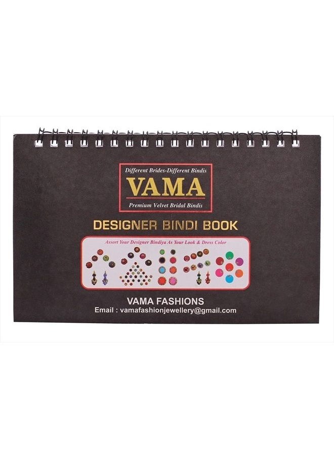 VAMA - Simple Plain Round Multicolour Maroon Red Tilak Forehead Sticker kumkum with diff Sizes spiral Bindi Booklet For Women & Girls (Small Bindi Book - Total 948 bindis) - Image 1