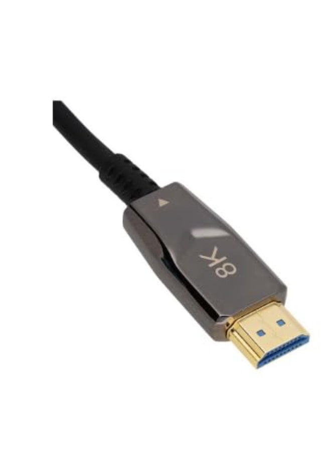 8K Optical Fiber HDMI Cable – 30M Ultra High-Speed HDMI 2.1 Active Cable – 48Gbps, 8K@60Hz, 4K@120Hz, HDR, eARC, Dolby Atmos Support  - Image 1