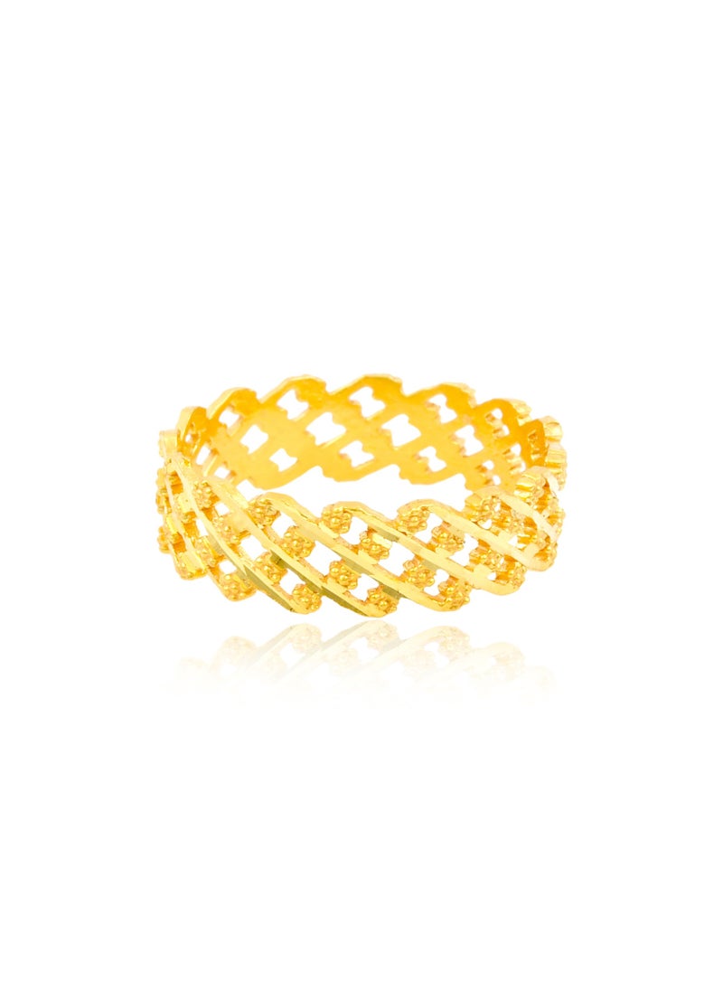 BAFLEH JEWELLERY Exquisite 22kt Gold Ring: A Perfect Blend of Timeless Elegance and Modern Sophistication  - Image 2