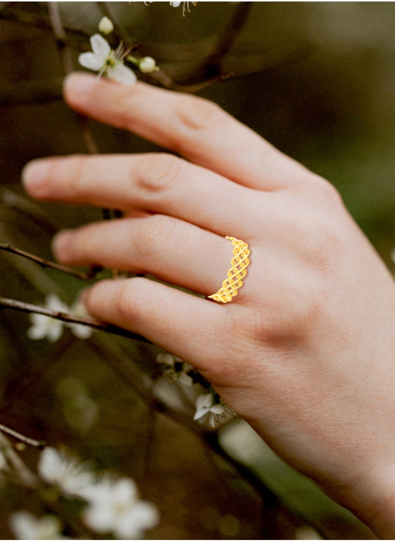BAFLEH JEWELLERY Exquisite 22kt Gold Ring: A Perfect Blend of Timeless Elegance and Modern Sophistication  - Image 3