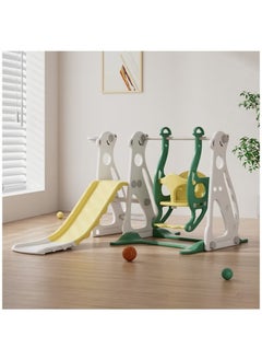 FULL JOY 3*1Polar Bear Slide with a Swing +Basketball  - Image 1