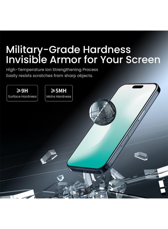 2 Pack Screen Protector for iPhone 17 Air 6.5inch Tempered Glass, 9H Hardness, Anti-Scratch, Bubble-Free, HD Clear, Easy Installation - Image 3