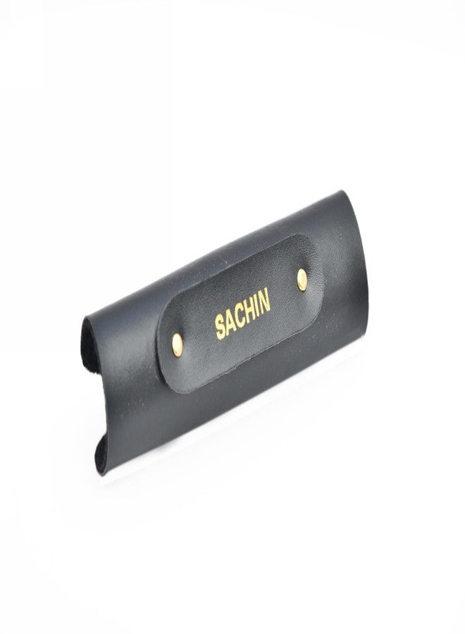 Your Gift Studio Vegan Leather Personalized Bag Tag (Black) - Image 1
