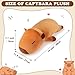 Auspicious beginning 19 Large Capybara Plush Stuffed Animal Cute Capybara Plush Pillow Plushies Big Sleeping Hugging Stuffed Animal Cute Body Pillow Birthday Gifts for Kids Girls Boys - Image 4